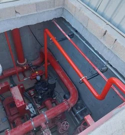 Yangın Suyu Depolama ve Pompa Sistemleri saha uygulaması