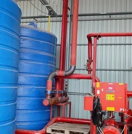 Yangın Suyu Depolama ve Pompa Sistemleri saha uygulaması