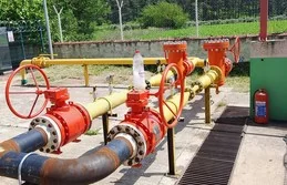 Endüstriyel boru hattı vana ve branşman bağlantısı